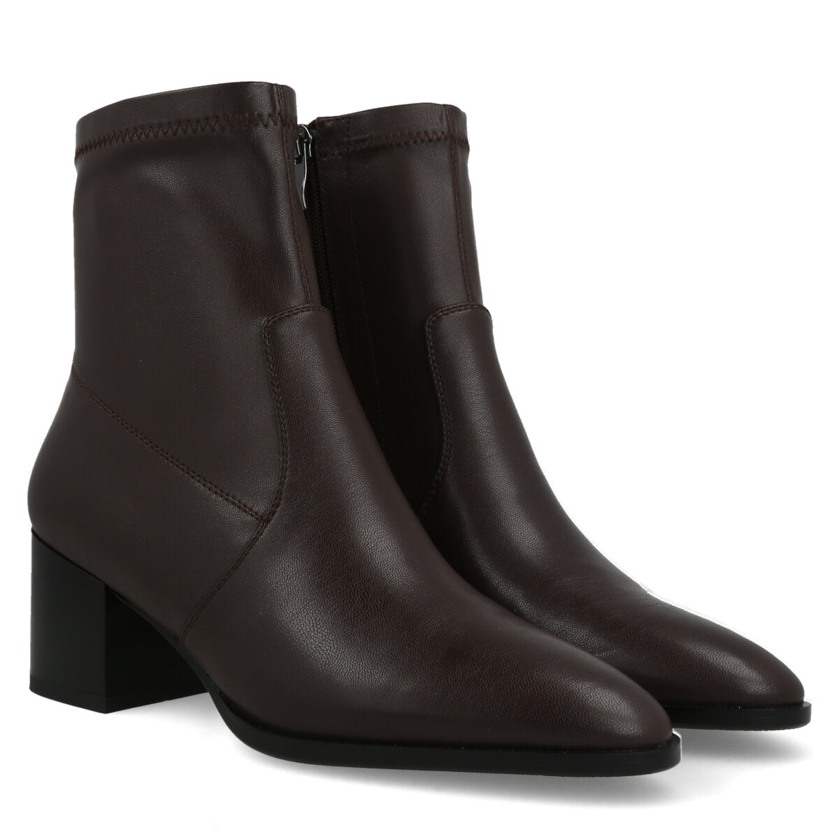 617.02.25P.DKB — TRONCHETTO IN ECO LEATHER DARK BROWN