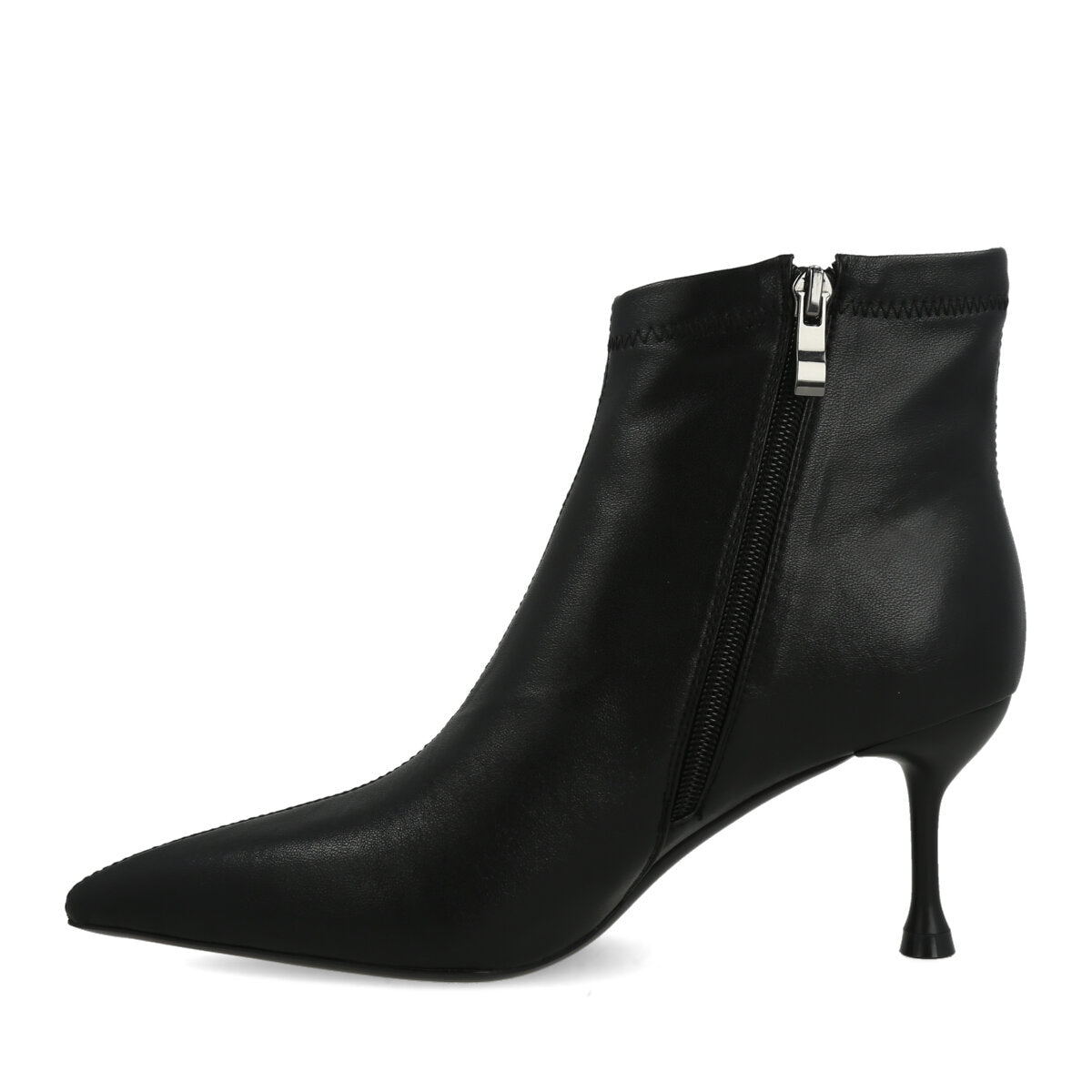 665.02.26P.BLK — TRONCHETTO IN ECO LEATHER NERO
