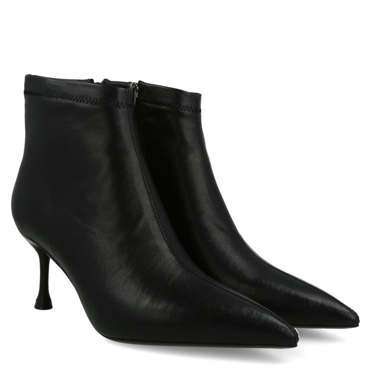 665.02.26P.BLK — TRONCHETTO IN ECO LEATHER NERO