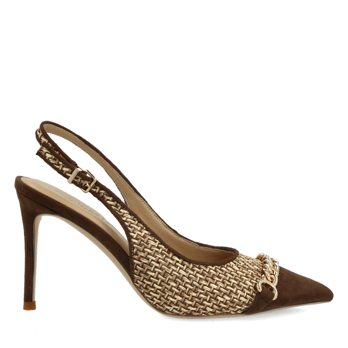 1018.01.7RFS.BRW — CHANEL IN RAFFIA/ECO SUEDE MARRONE