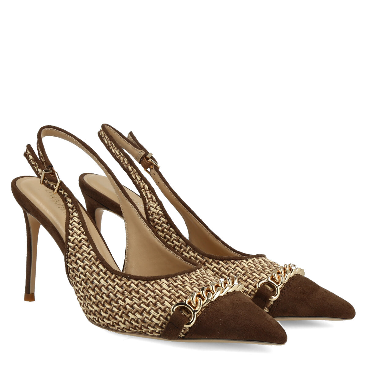 1018.01.7RFS.BRW — CHANEL IN RAFFIA/ECO SUEDE MARRONE