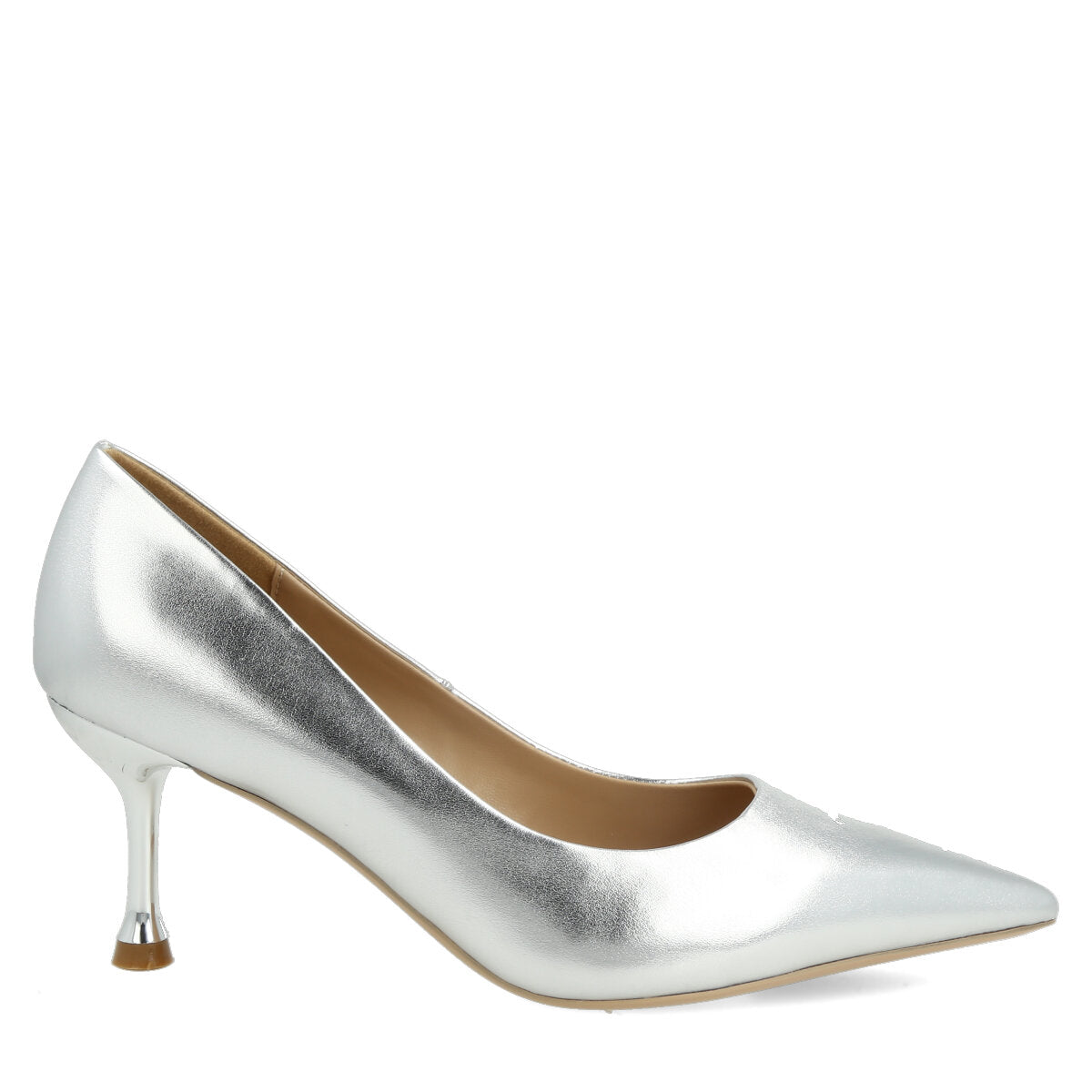 1015.01.7P.SLV — DECOLTE' IN PELLE ECO ARGENTO