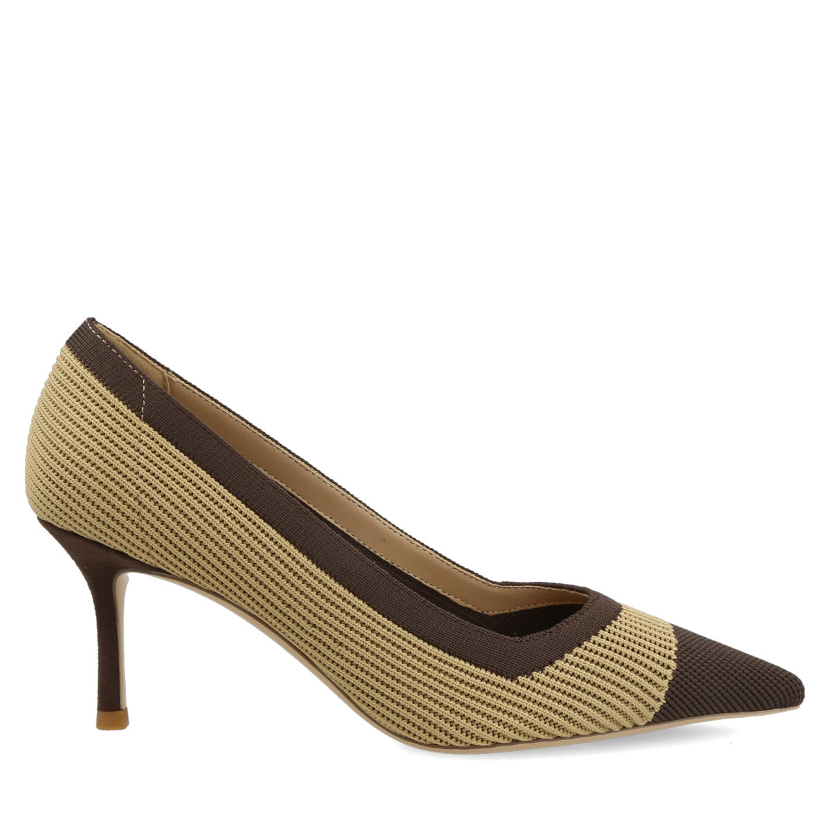 1006.01.7FK.DKBN — DECOLTE' IN FLYKNIT T. MORO/NUDE