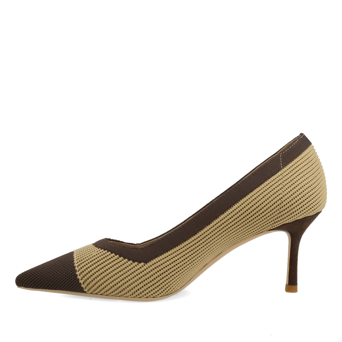 1006.01.7FK.DKBN — DECOLTE' IN FLYKNIT T. MORO/NUDE