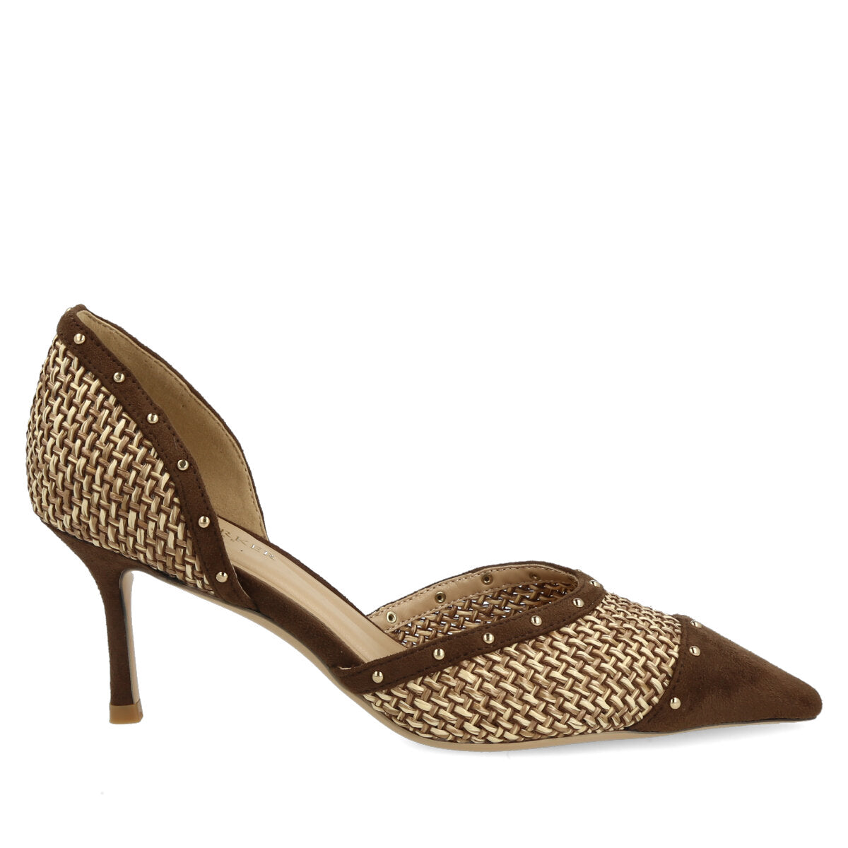 1019.01.7RFS.BRW — DECOLTE' IN RAFFIA/ECO SUEDE MARRONE