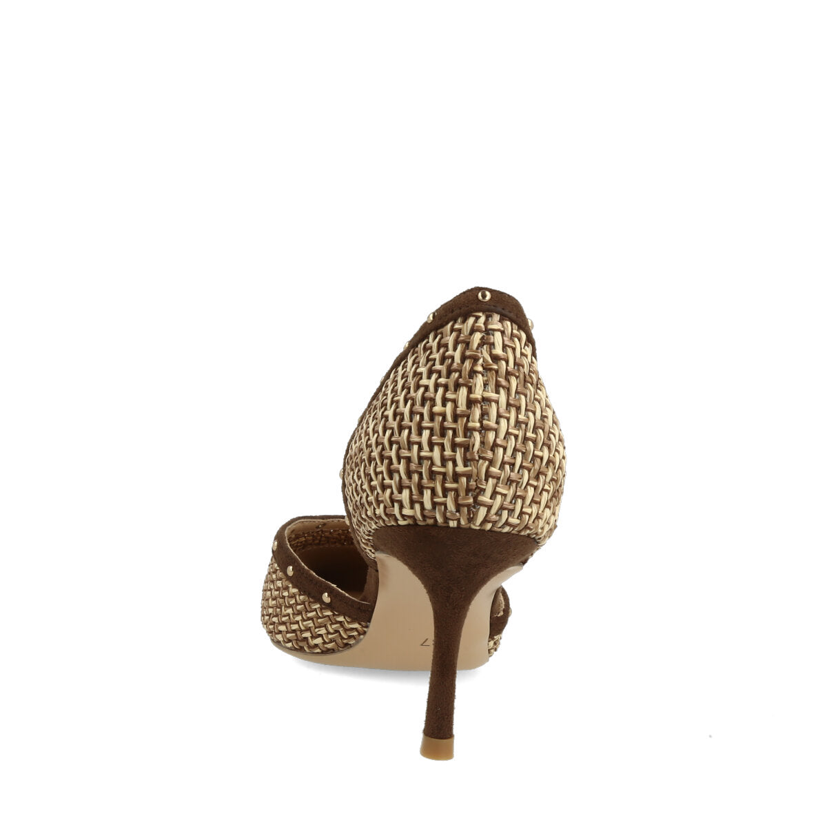 1019.01.7RFS.BRW — DECOLTE' IN RAFFIA/ECO SUEDE MARRONE