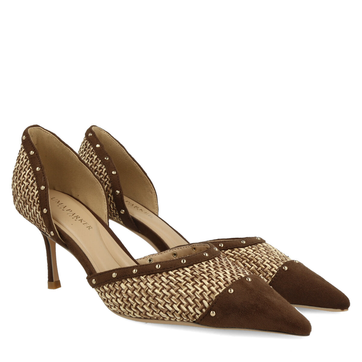 1019.01.7RFS.BRW — DECOLTE' IN RAFFIA/ECO SUEDE MARRONE