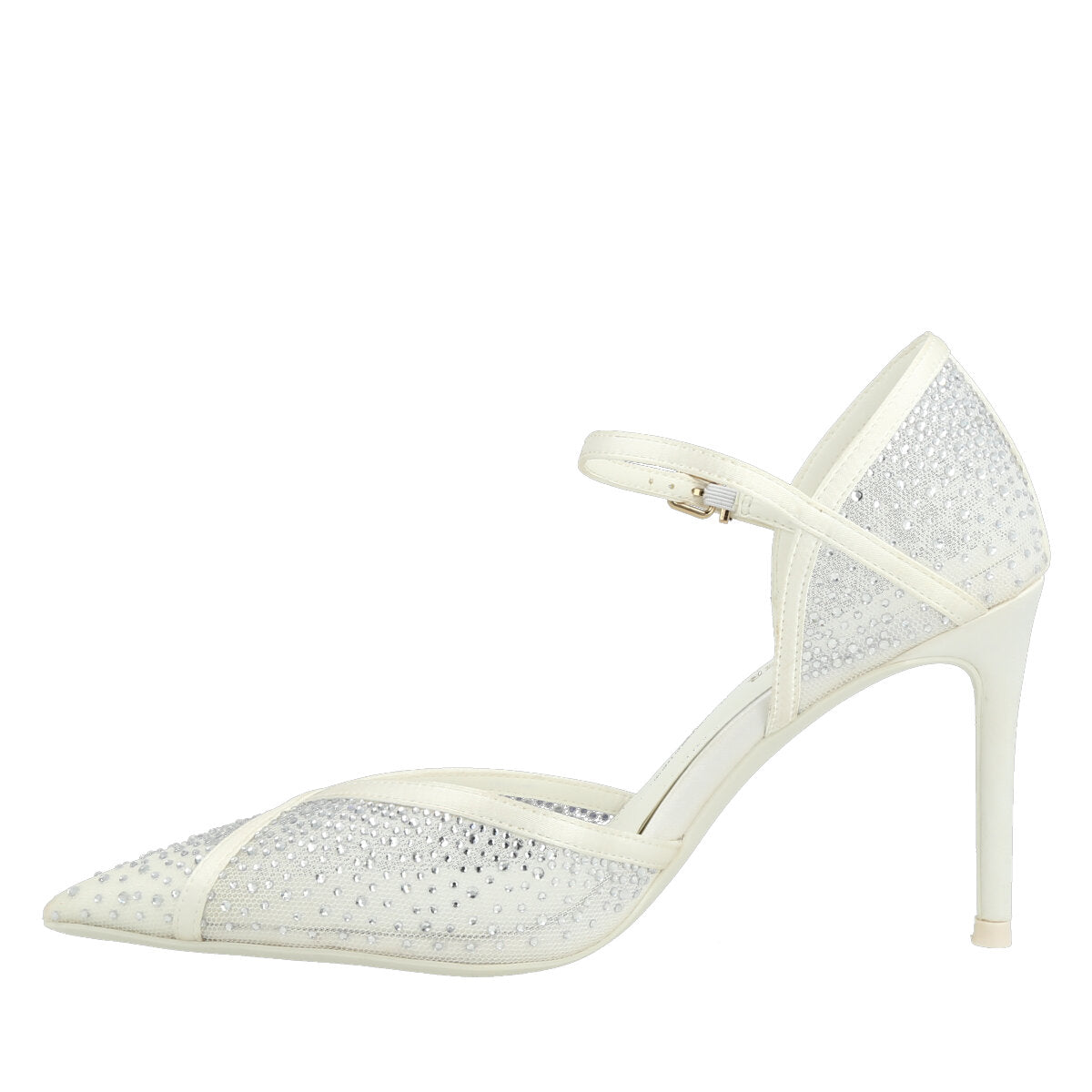 1041.01.7RTS.WHT — DECOLTE' IN RETE/SATIN BIANCO