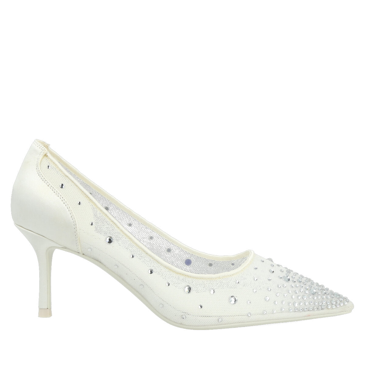 1040.01.7RTS.WHT — DECOLTE' IN RETE/SATIN BIANCO