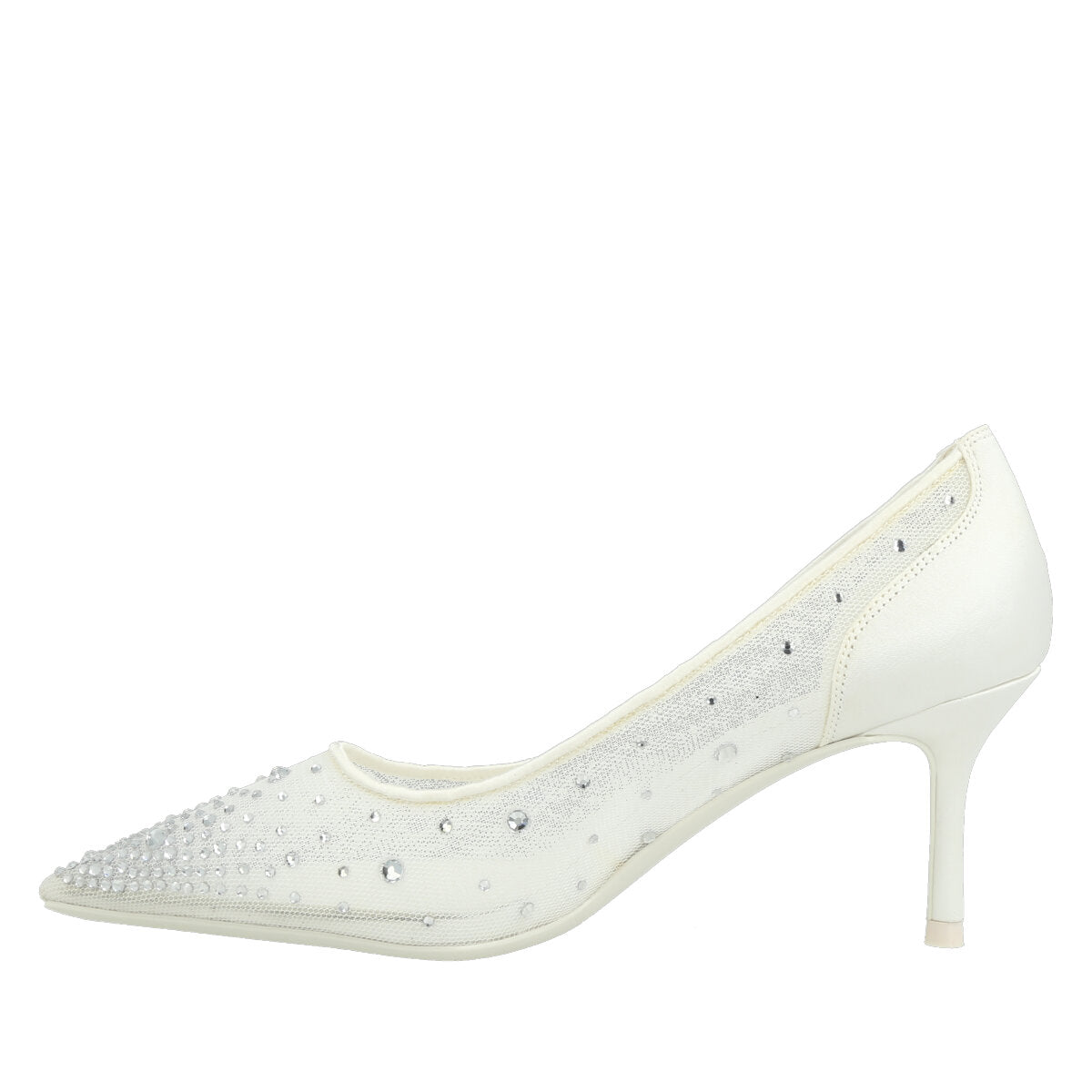 1040.01.7RTS.WHT — DECOLTE' IN RETE/SATIN BIANCO