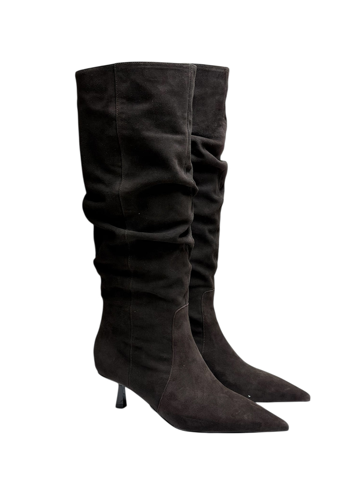 350.02.26CM.BLK — STIVALE IN CAMOSCIO NERO